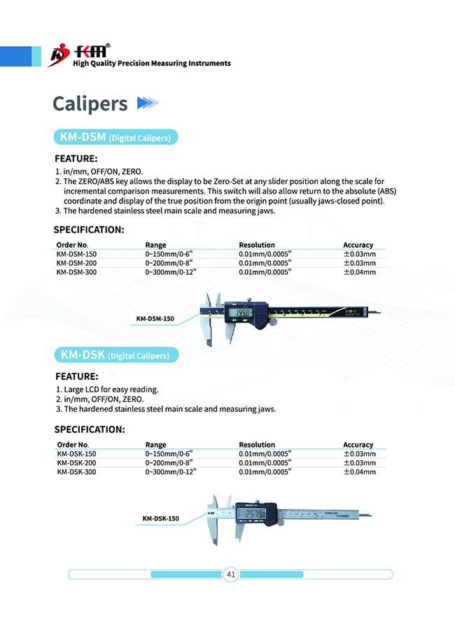 China Deko Corporation company Ecatalog about Ecatalog Calipers