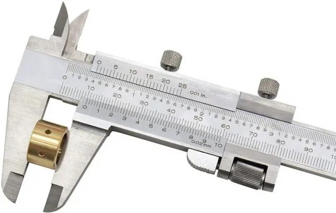 What is considered a normal measurement error using a manual caliper?