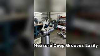 24-150mm/0.94-6'' Digital Internal Groove Caliper with Cylindrical Contact Point for Precise Inner G